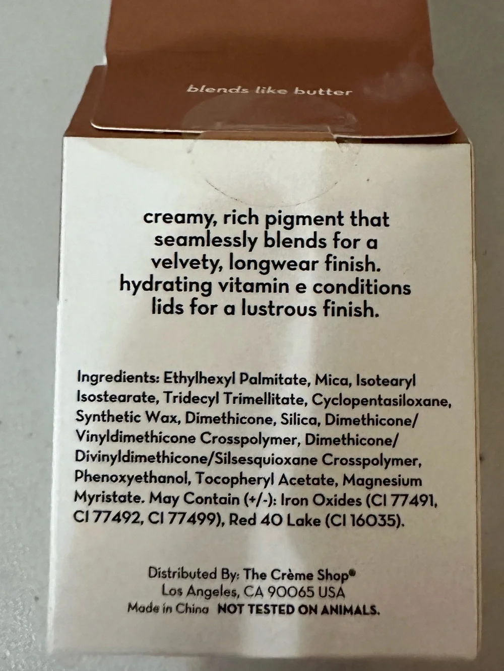The Crème Shop Creamy Eyeshadow — Truffle 🤎✨
